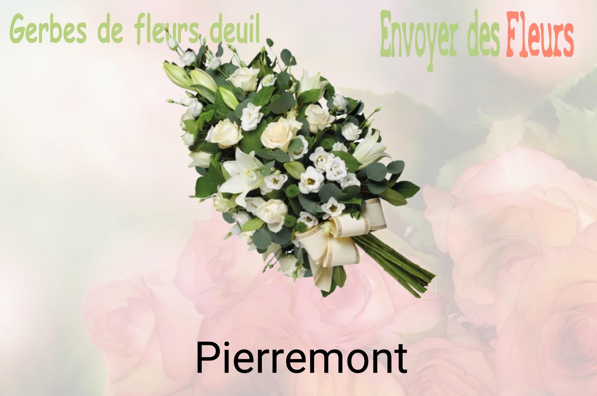 Gerbe de fleurs de deuil livrée à Pierremont